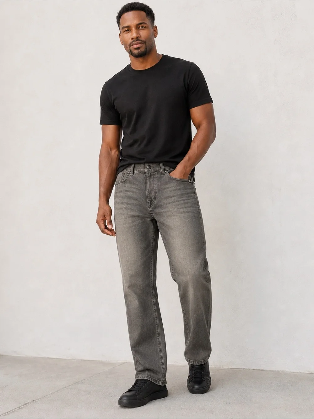 ECKO UNLTD Baggy Fit Jeans Mens W32 Gray Denim Y2K Skater Streetwear